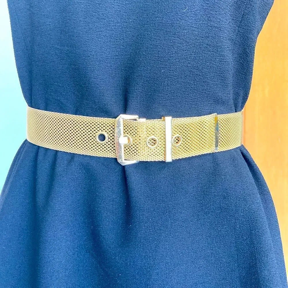 Vintage gold metal belt